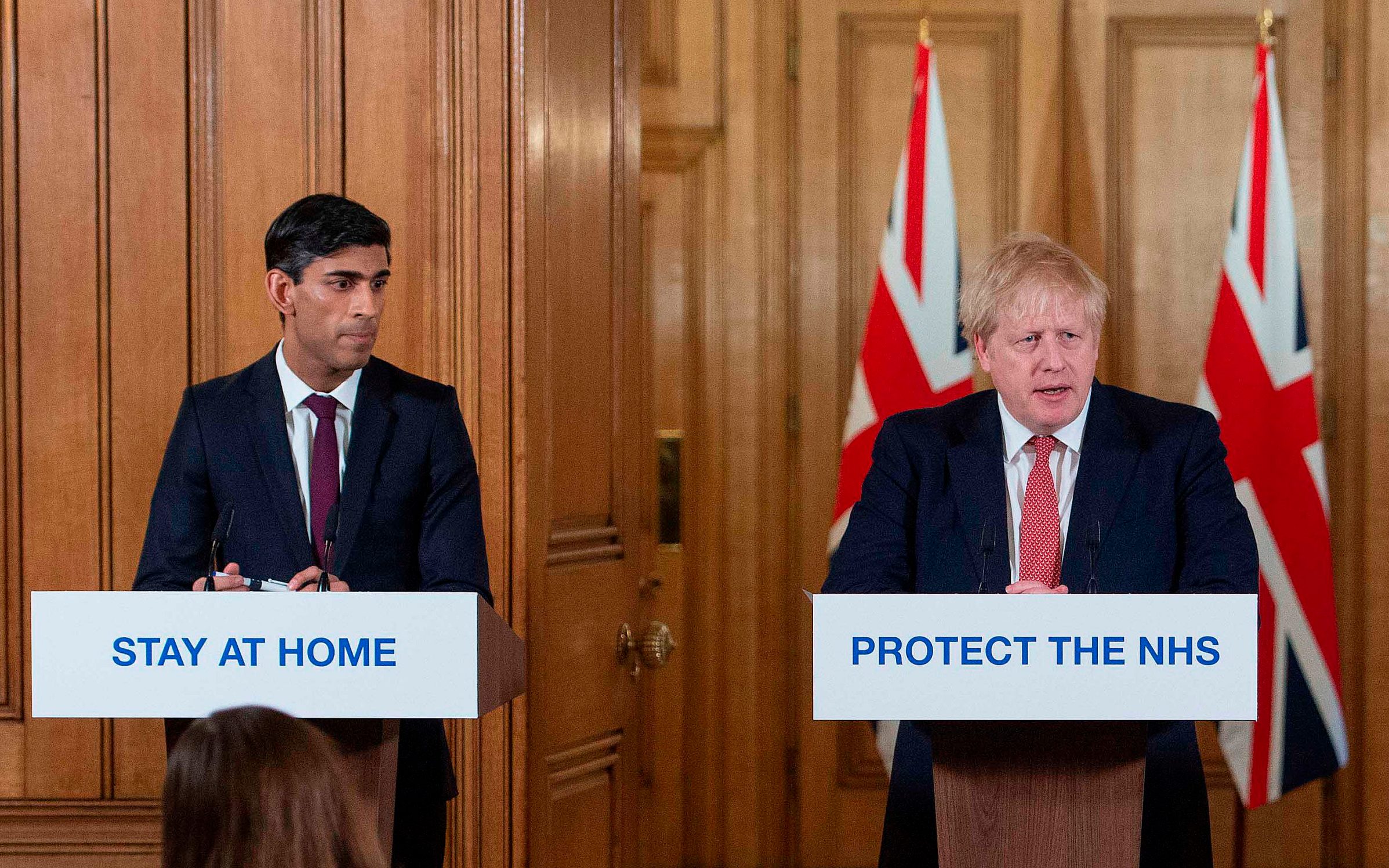 Rishi Sunak and Boris Johnson