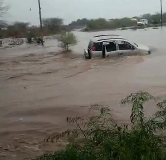 car in flood