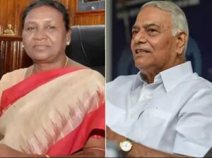 Draupadi Murmu and Yashwant Sinha