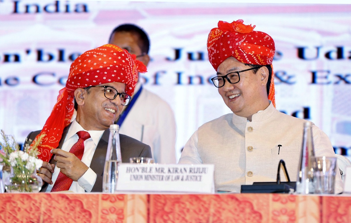 CJI NV Ramana with Kiren Rijiju