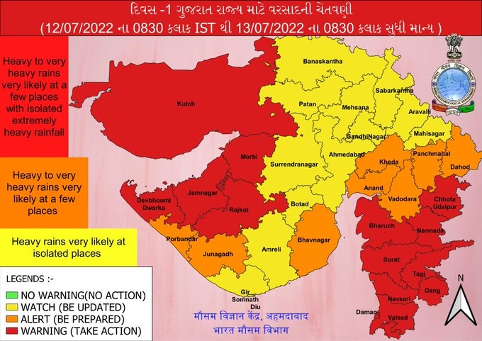 gujarat rains 12 july