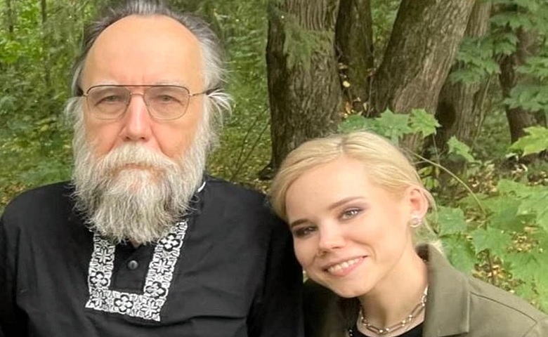 Alexander Dugin and his daughter