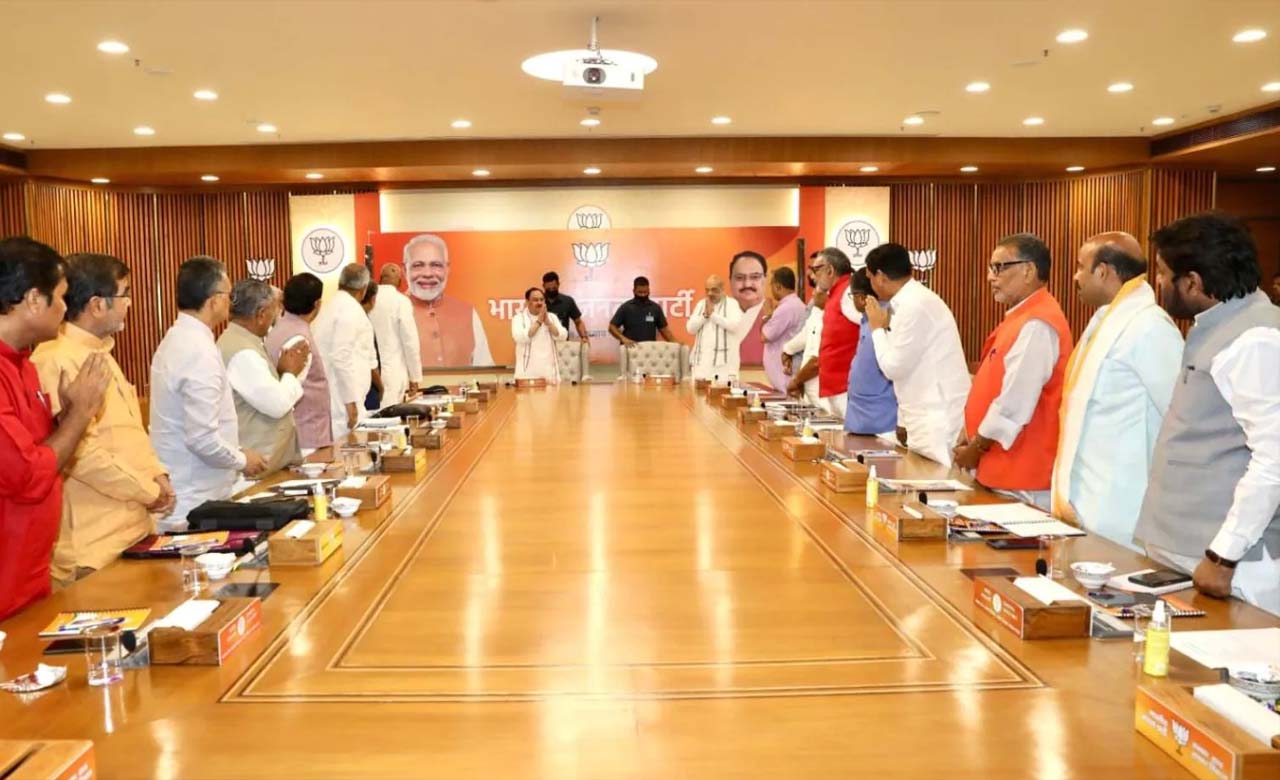 Bihar Core Group Meeting amit shah jp nadda