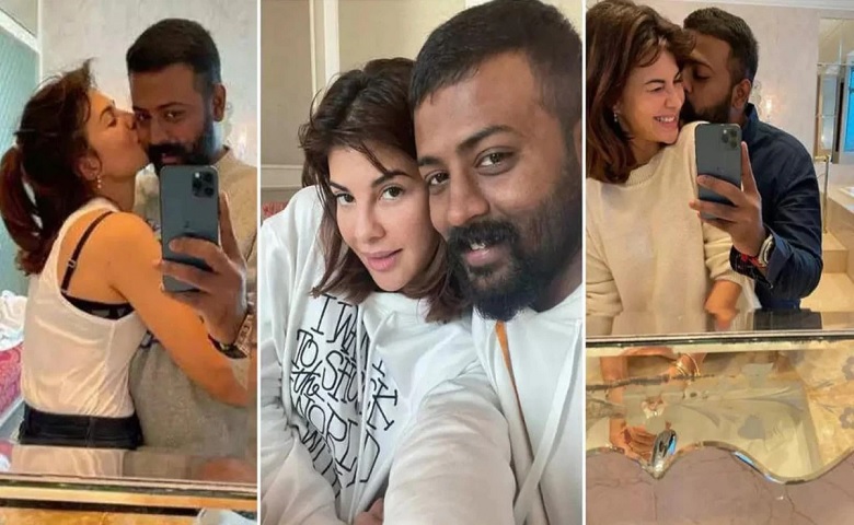 Jacqueline Fernandez with Sukesh Chandrasekhar jpg