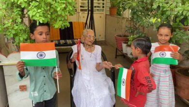 PM Modi Mother in Tiranga Yatra