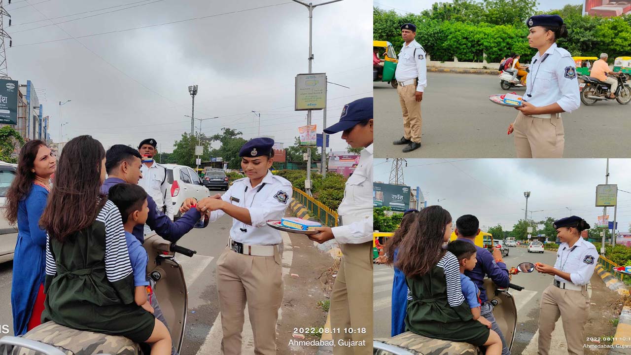 RAKSHABANDHAN TRAFFIC POLICE 1