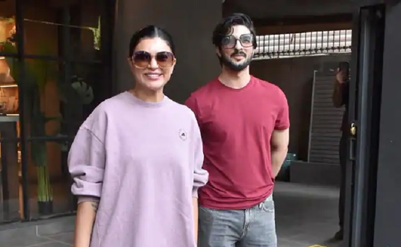 Sushmita Sen with Rohman Shawl