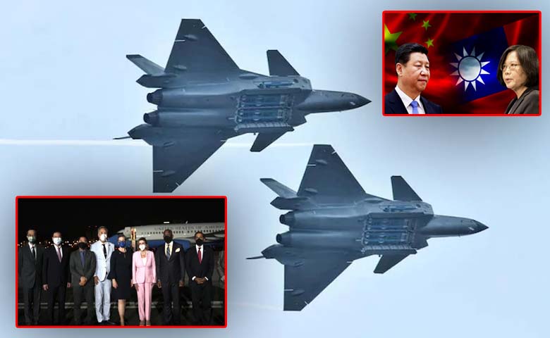 china fighter plane taiwan nensi pelosi america war