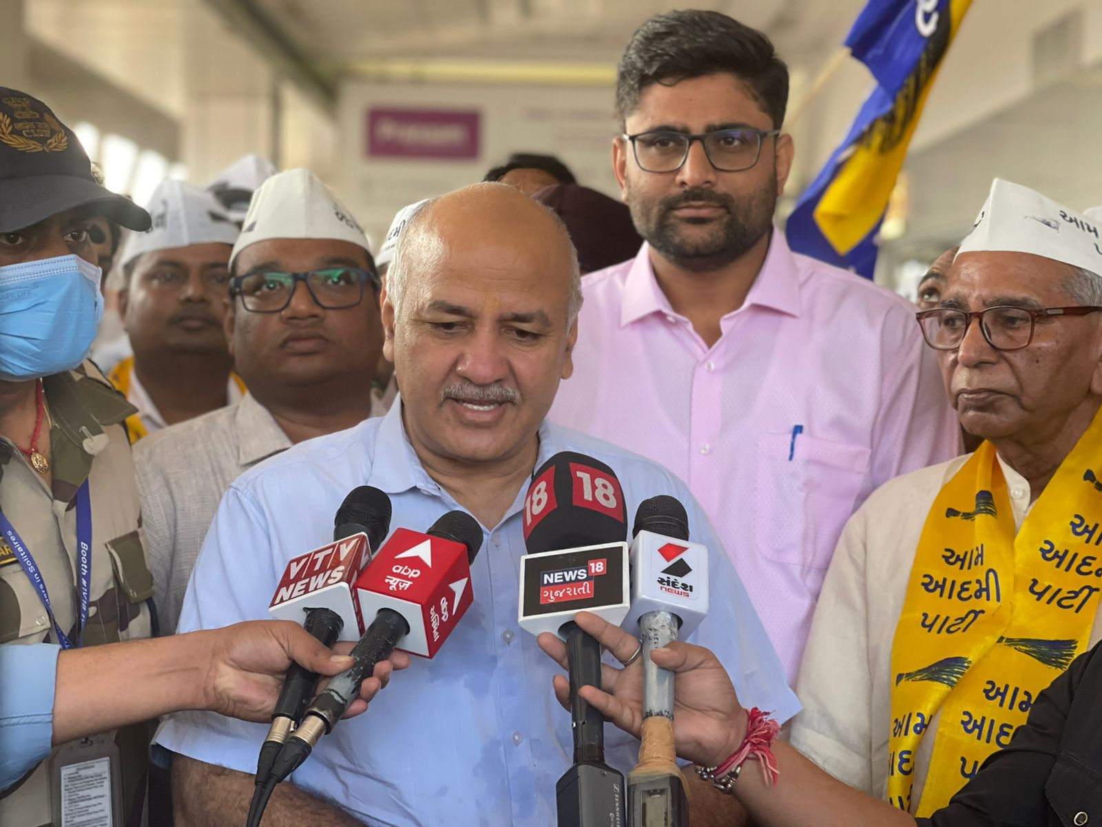 Manish Sisodia in Gujarat