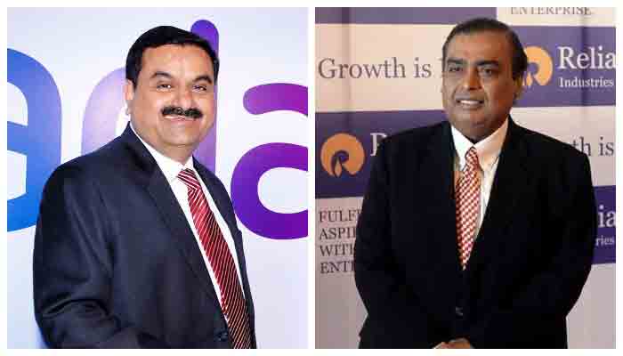 Mukesh Ambani and Gautam Adani