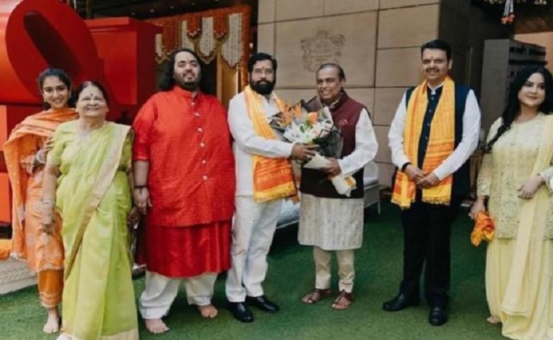 Eknath Shinde And Devendra Fadnavis visited Antilia mumbai