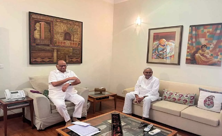 Nitish Kumar meets Sharad Pawar