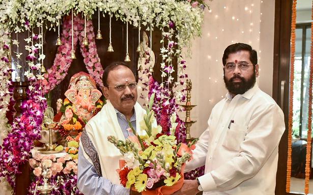 NSA Ajit Doval meets Eknath Shinde