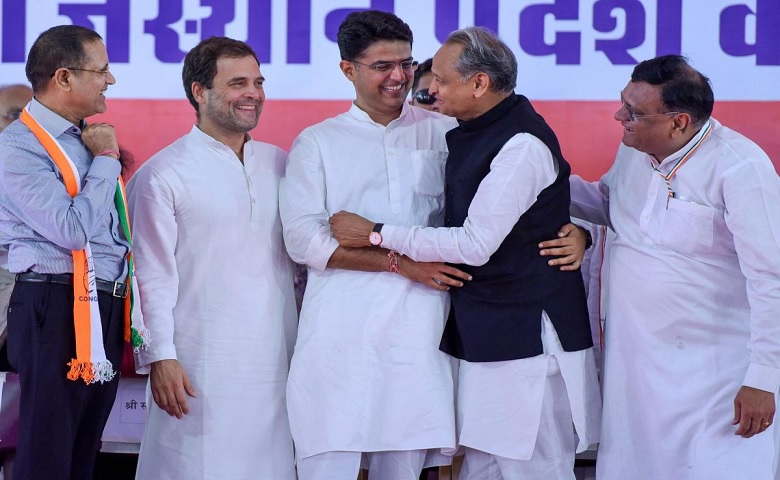 Rahul gandhi, Ashok Gehlot, Sachin Pilot