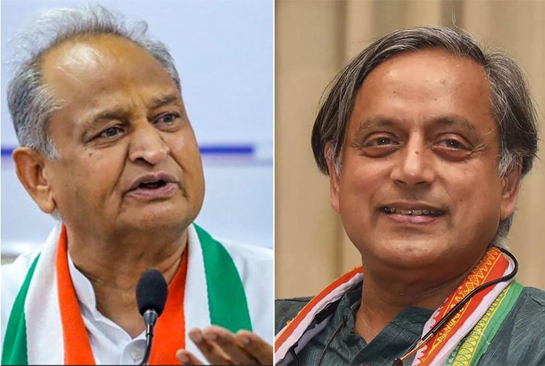 Shashi Tharoor and ashok gehlot