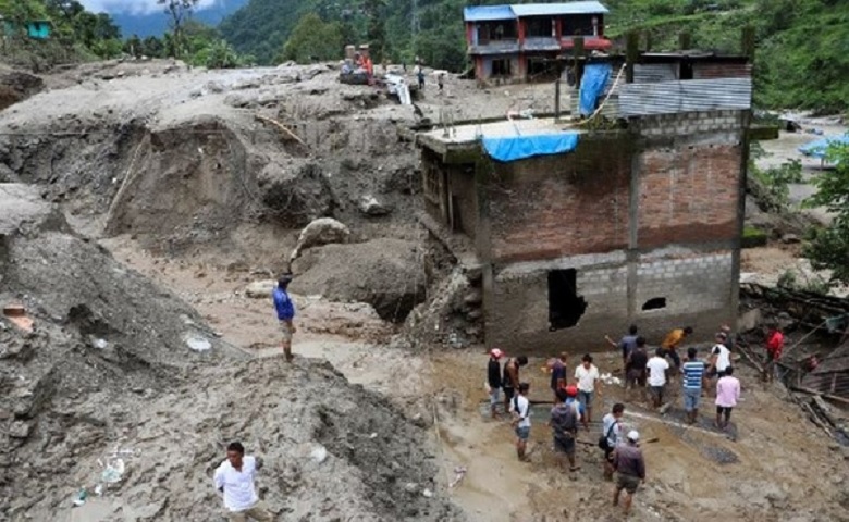 land slide in Nepal