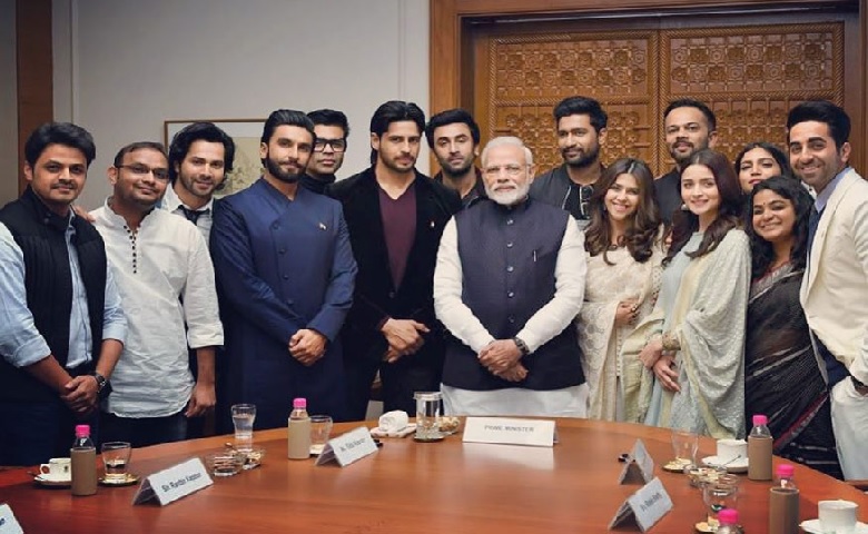 prime minister with actors