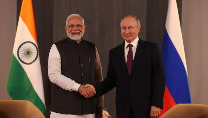 PM Modi and Vladimir Putin