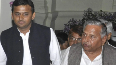 Mulayam Singh Yadav and Akhilesh Yadav