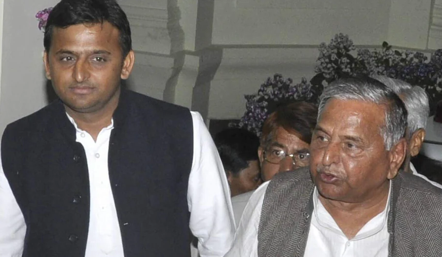 Mulayam Singh Yadav and Akhilesh Yadav