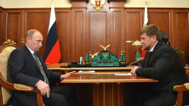 Ramzan Kadyrov and Vladimir Putin