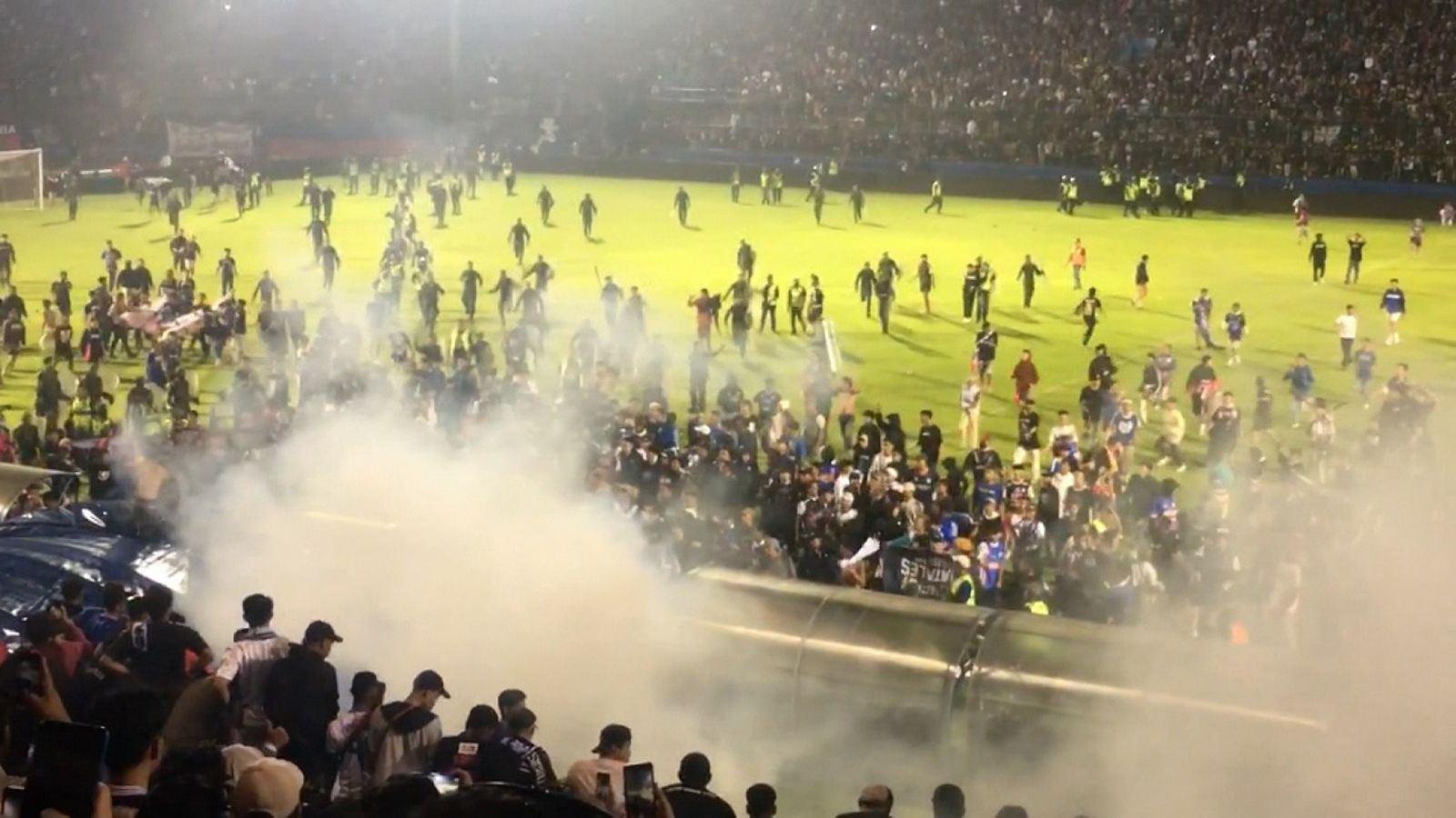 Stadium violence erupts