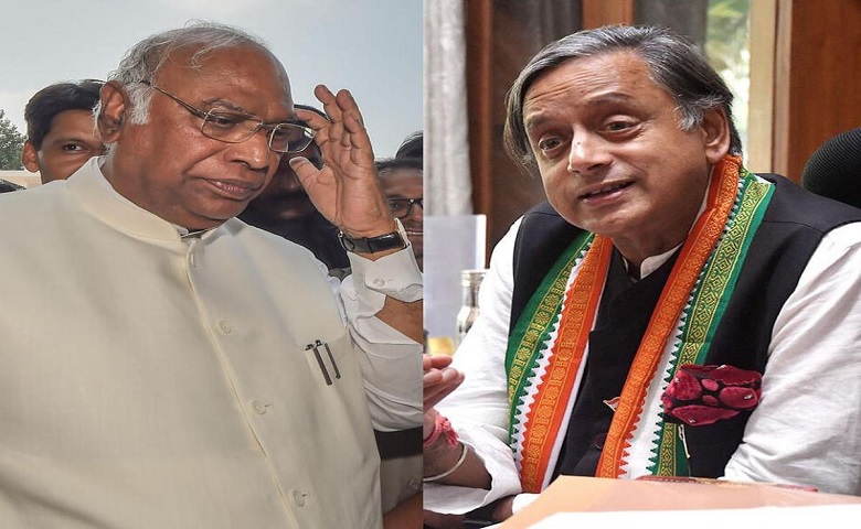 Mallikarjun Kharge VS Shashi Tharoor