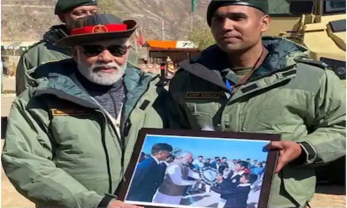 pm modi diwali celebration in kargil