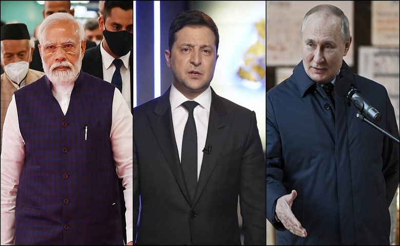 PM Modi and Zelensky and Putin