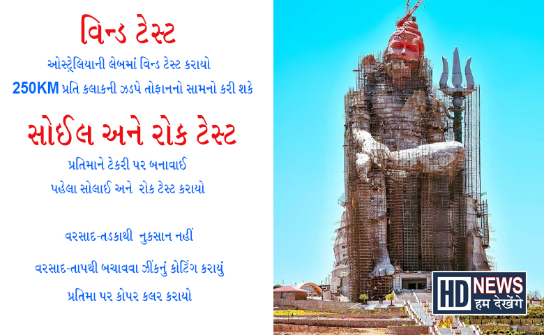 શિવજીની વિશાળ પ્રતિમા