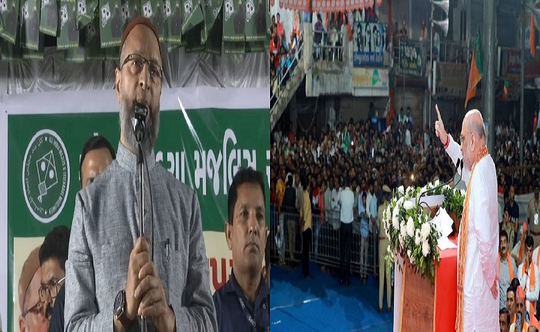 Asaduddin Owaisi and Amit Shah