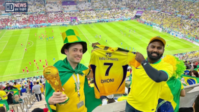 Dhoni Fans in FIFA World Cup - Hum Dekhenge News