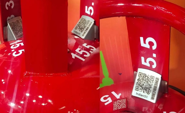 QR Code in LPG Cylinder ઈમેજ