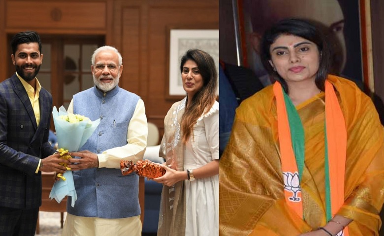 Ravindra Jadeja, PM Modi and Reeva jadeja