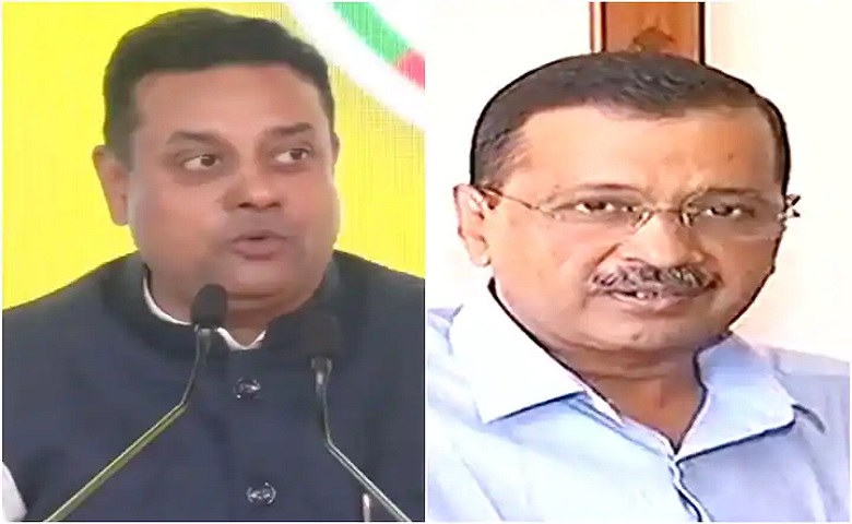 Sambit Patra and Arvind Kejriwal