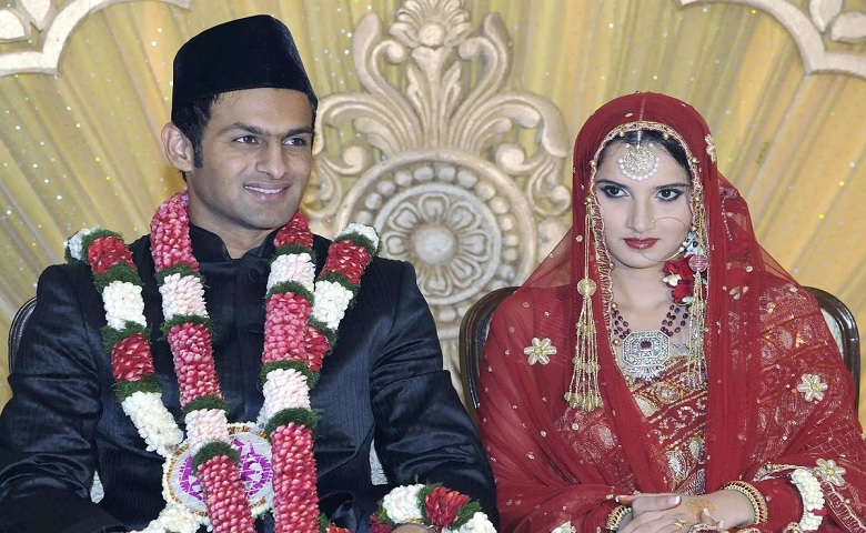 Sania Mirza and Shoaib Malik marriage photo