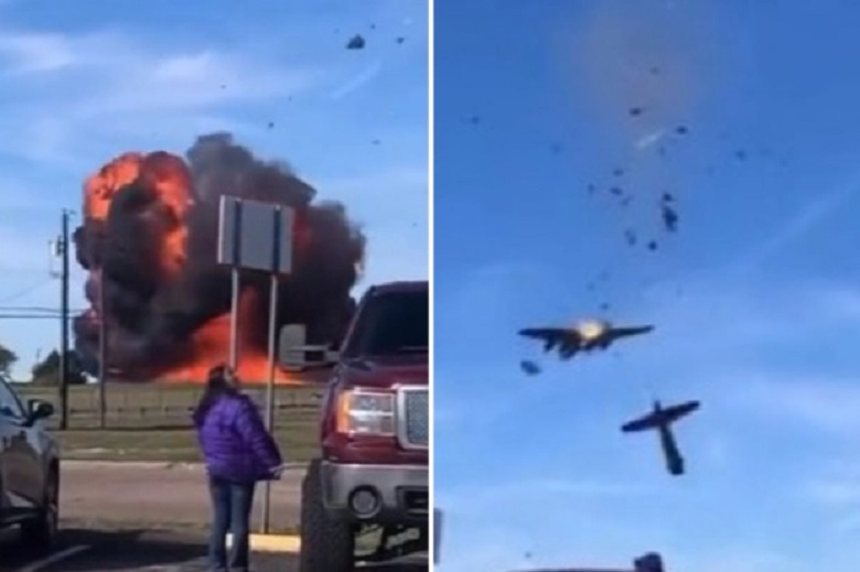 Texas Two Planes Collide