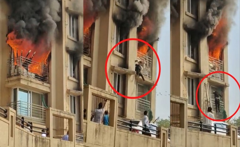 Fire breaks out in Malad