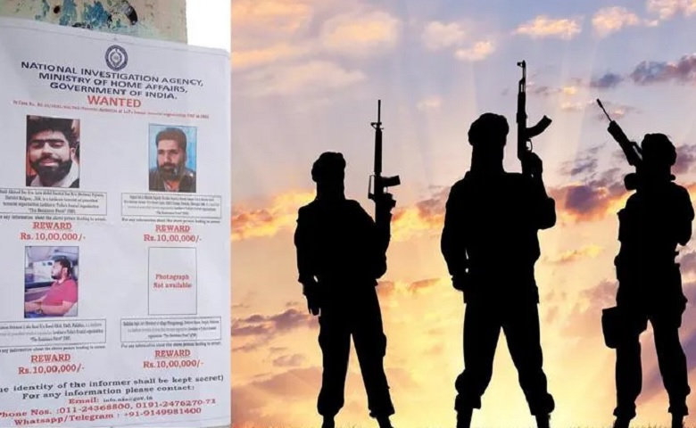 NIA Issued Posters Four Terrorists