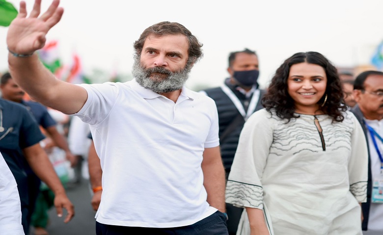 Rahul Gandhi and Swara Bhasker