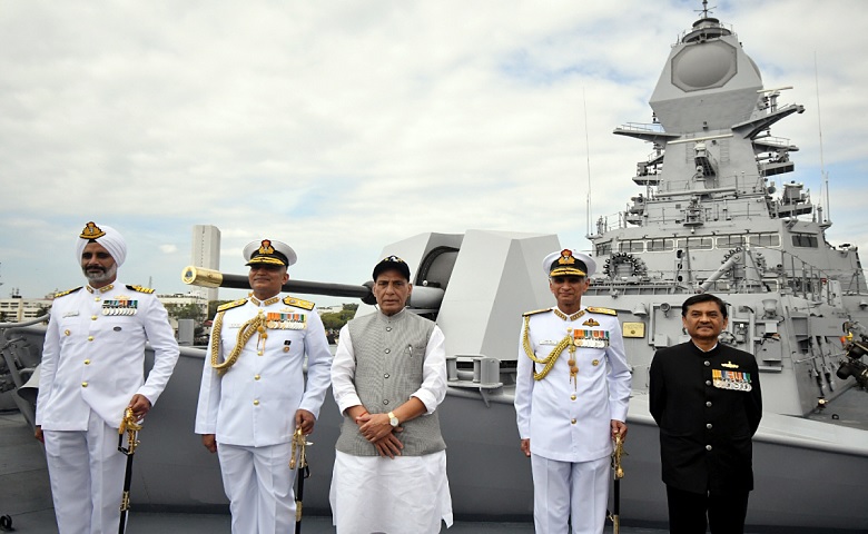 Rajnath Singh handed over INS Mormugao to Indian Navy