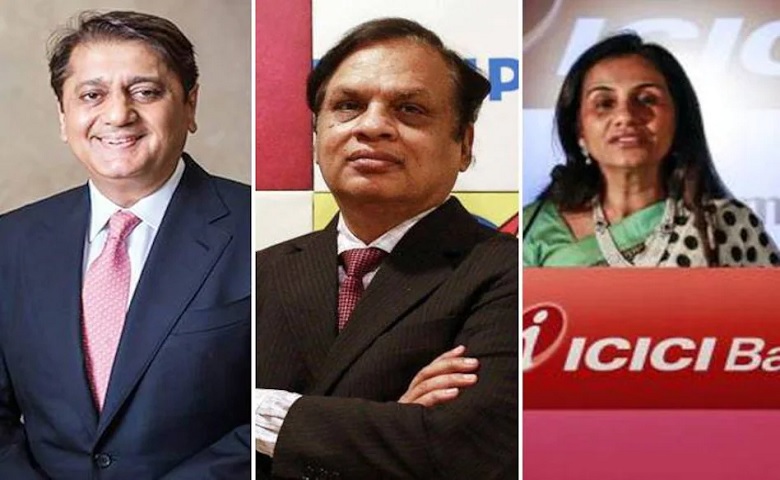 Venugopal Dhoot, Deepak Kochhar and Chanda Kochhar