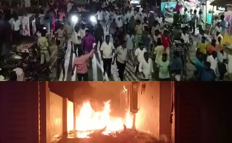 Violent clashes between YSRCP and TDP