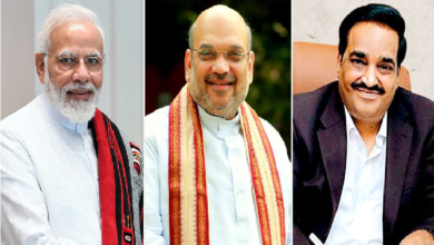 PM modi, Home Minister amit shah, C.R.Patil File Image-Hum Dekhenge