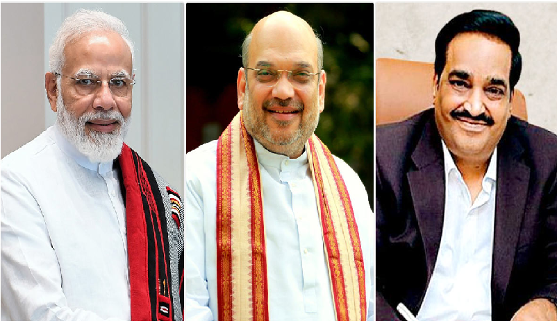 PM modi, Home Minister amit shah, C.R.Patil File Image-Hum Dekhenge