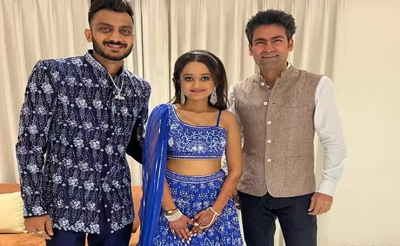 Axar Patel. Meha Patel and Mohammad kaif