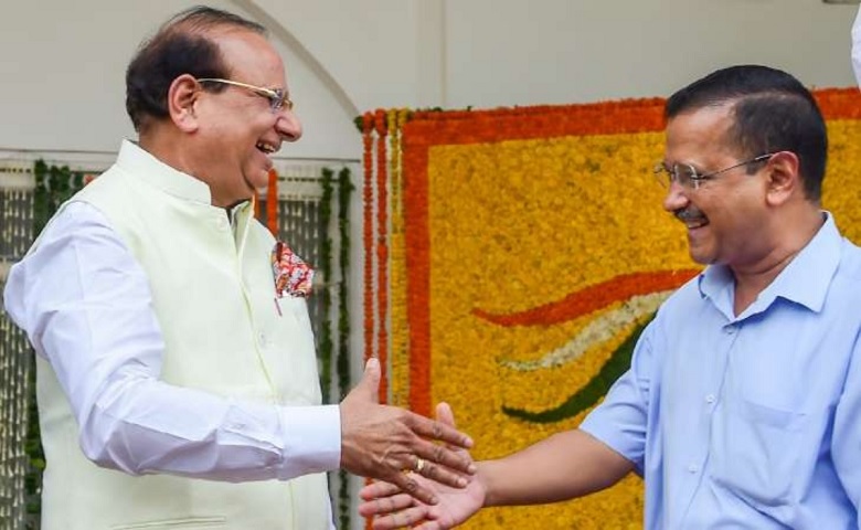 Delhi LG and CM Arvind Kejriwal