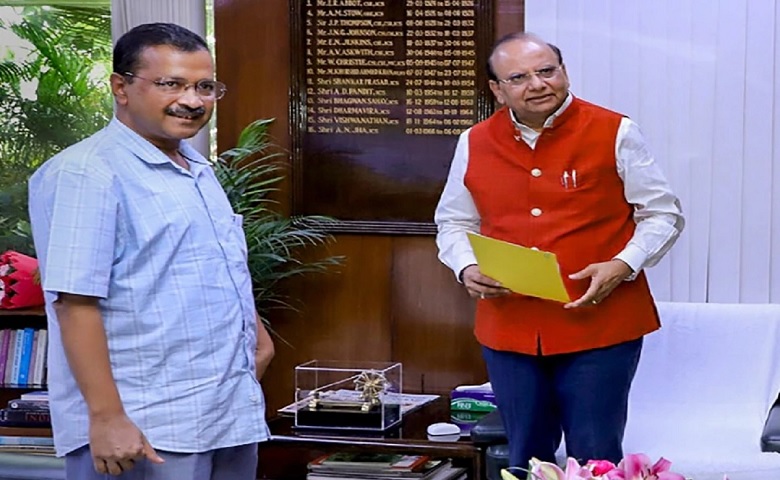 LG Saxena and CM Kejriwal