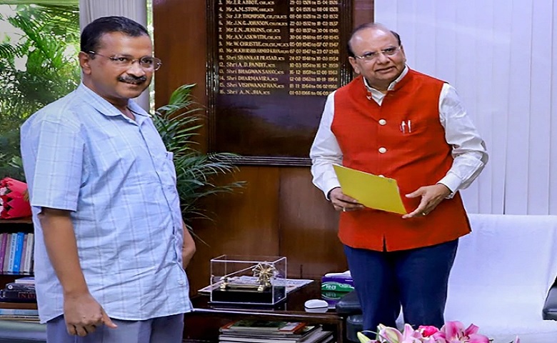 LG Vinai Saxena and CM Kejriwal