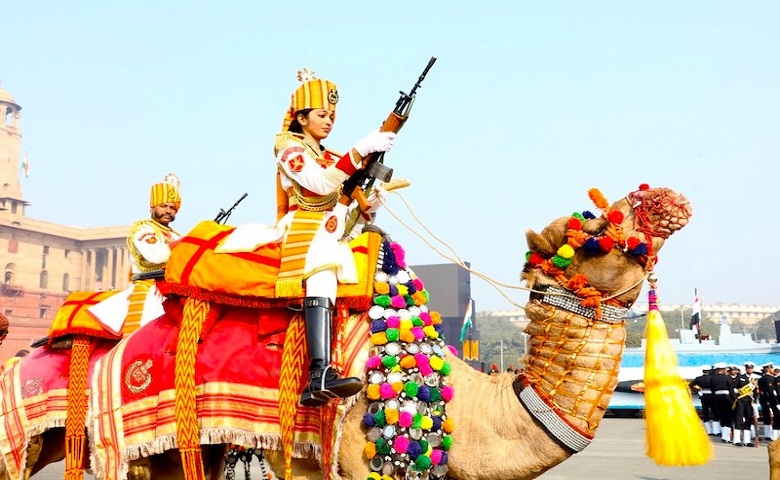 Mahila Praharis of the BSF Camel Contingent